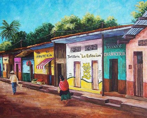 Painting of Village